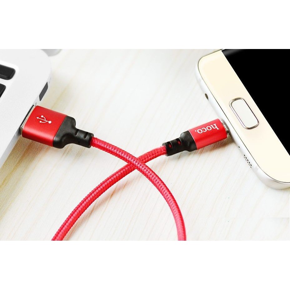 Cáp Sạc Nhanh MICRO USB Hoco X14 Cho Android Dây Dù 1M Chống Đứt - BH 3 Tháng 1 Đổi 1 (MÀU SẮC NGẪU NHIÊN)