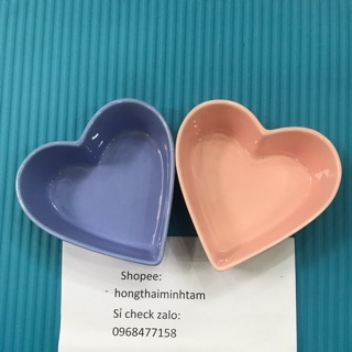Bát gốm sứ hình Trái tim