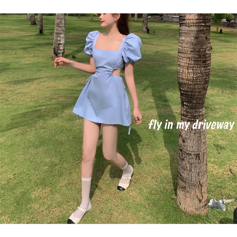 Đầm dáng a tay bồng mini Emilyshop