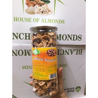 Hạt điều rang muối còn ít lụa hộp 500g