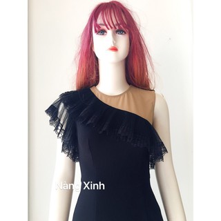 ĐẦM BÚT CHÌ LỆCH VAI, PHỐI REN