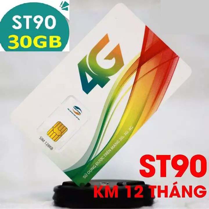 [GIÁ RẺ SỐ 1] Sim 4G Viettel ST90 Tặng 30GB/T, Có Thể Nghe Gọi - Hàng Chính Hãng