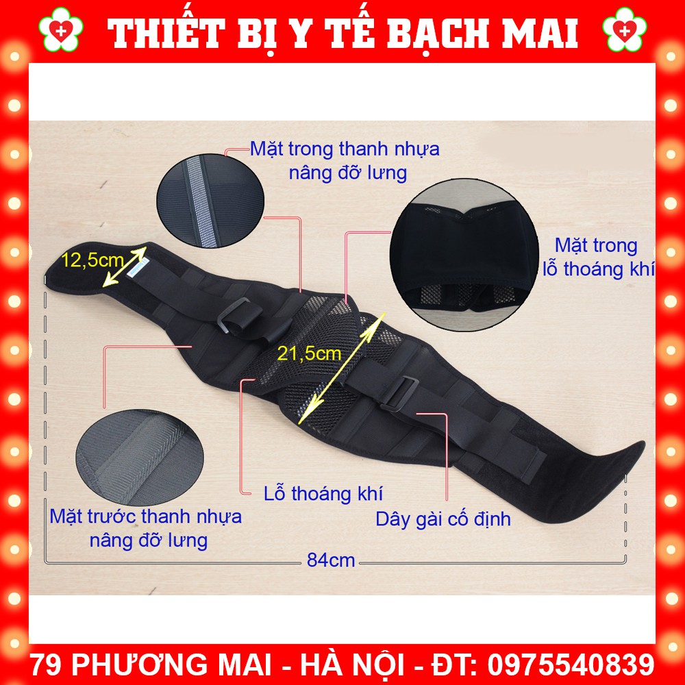 Đai Cột Sống Thắt Lưng Bonbone Pro Hard Slim Nhật Bản - HỖ TRỢ THOÁT VỊ, THOÁI HÓA LƯNG