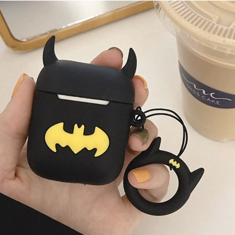 [ RẺ VÔ ĐỊCH ]  Bọc airpod bat-man (không kèm móc cao su, chỉ kèm móc sắt)