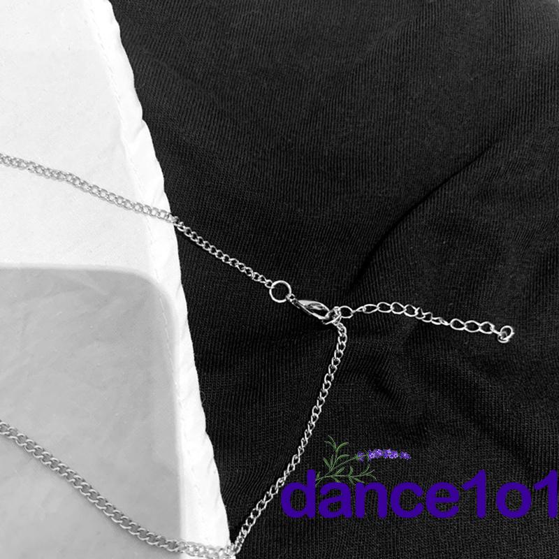 Vòng cổ mặt tròn nhỏ đính đá kim cương nhân tạo cho nữ