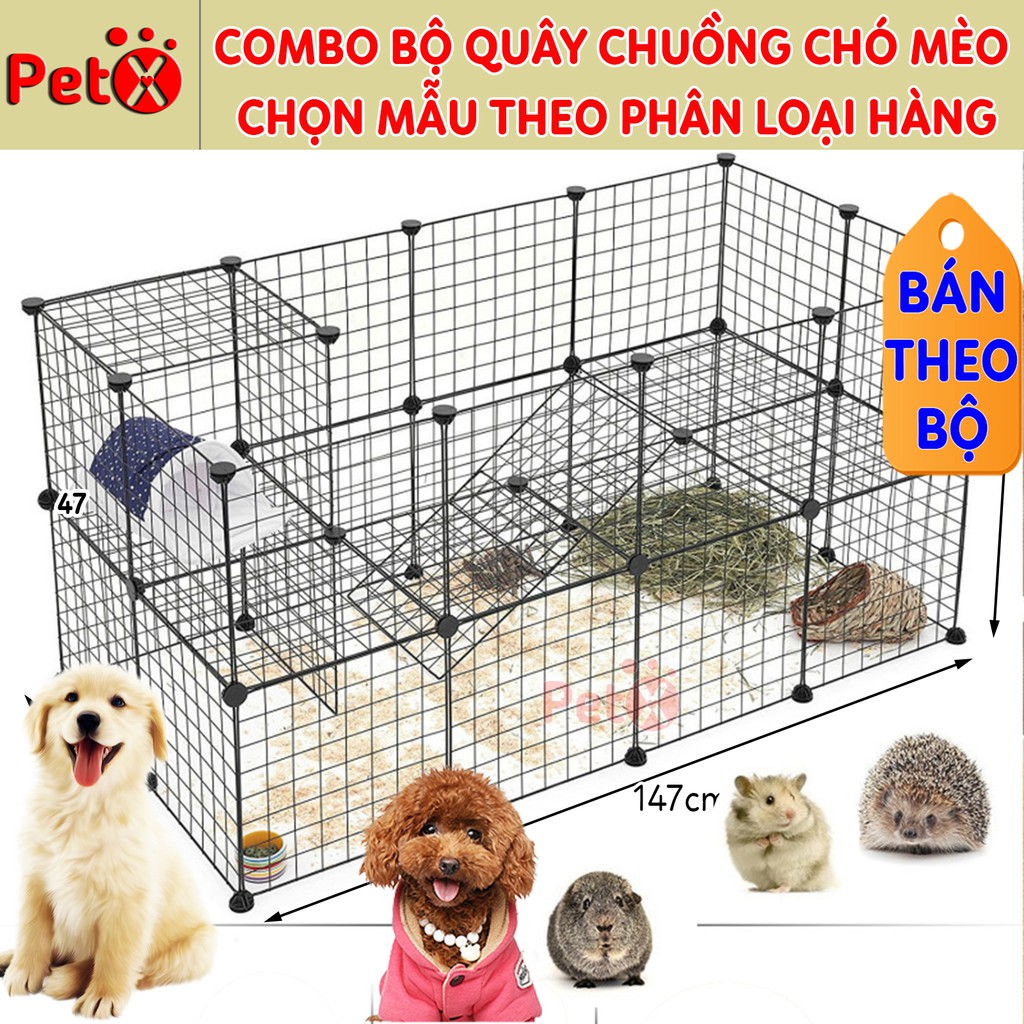 Quây chuồng chó mèo lắp ghép nuôi thú cưng sơn tĩnh điện giá rẻ-4