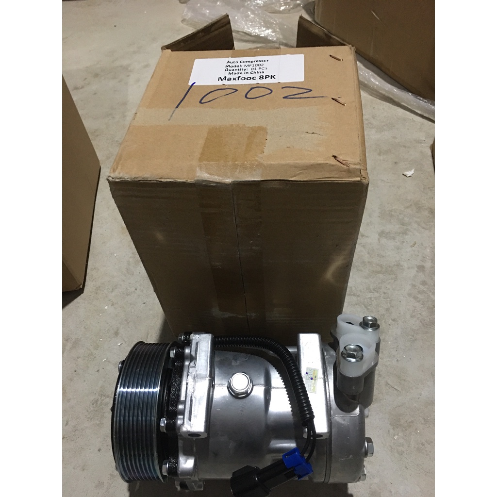 lốc điều hoà MF1002  dùng cho xe Đầu kéo Max Foc 12v 8PK