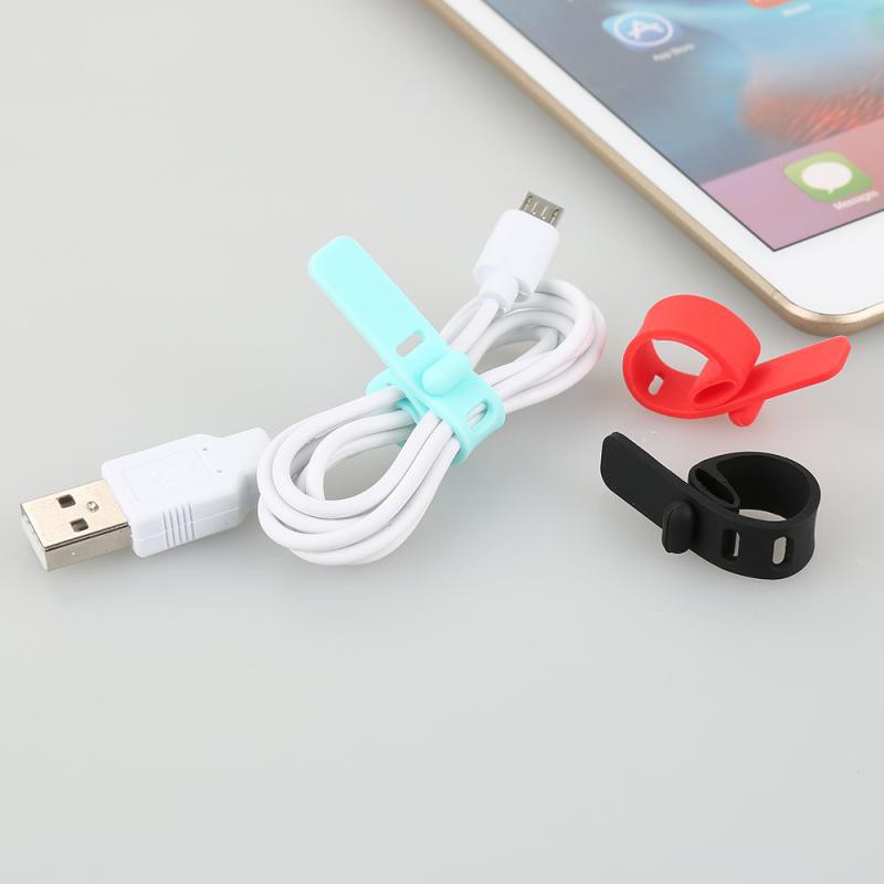 Kẹp silicon giữ dây cáp/ tai nghe/ dây sạc usb tiện lợi