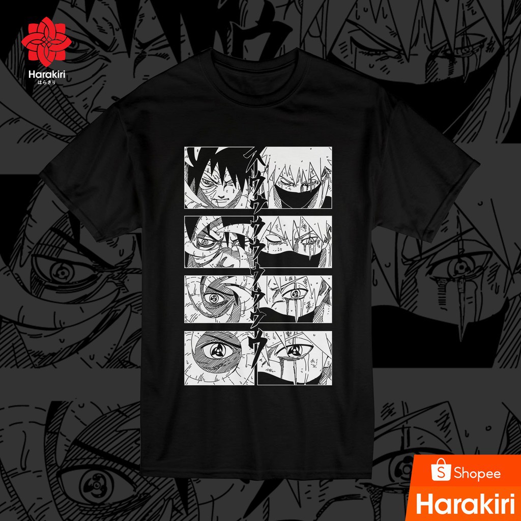 Áo thun Harakiri Clothing "obito And Kakashi Awaken" Mẫu mới lạ