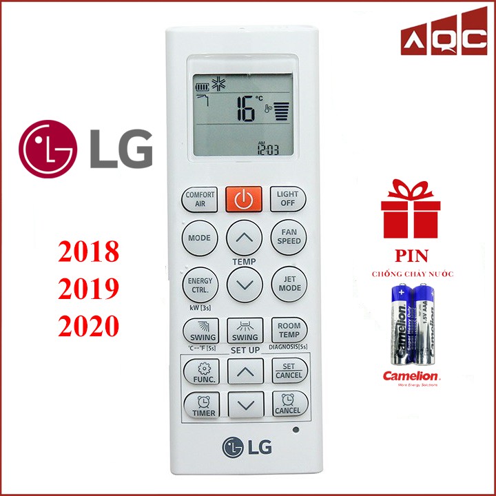 Điều khiển điều hoà LG đời mới V13ENS - Remote máy lạnh LG mẫu 6 mới nhất