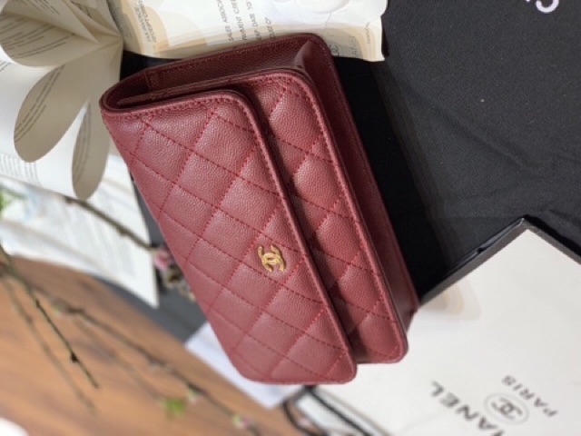 Túi woc katun da hạt Da thật  Size 19