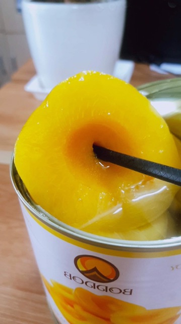 Đào Ngâm/ Đào Hộp Thái Lan BODDOB- GOLD REEF hộp 820g - ĐÀO CỰC GIÒN, RẺ VÔ ĐỊCH