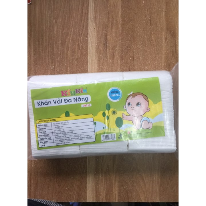 khăn vải khô đa năng mamamy kinkin 300 tờ