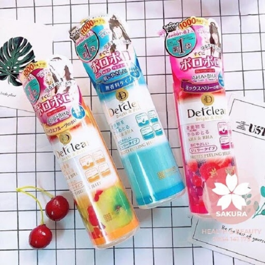 Tẩy Tế Bào Chết Detclear  Nhật Bản Chứa AHA Và BHA Làm Sạch Bụi Bẩn Trên Da Không Gây Bít Tắc Lỗ Chân Lôn