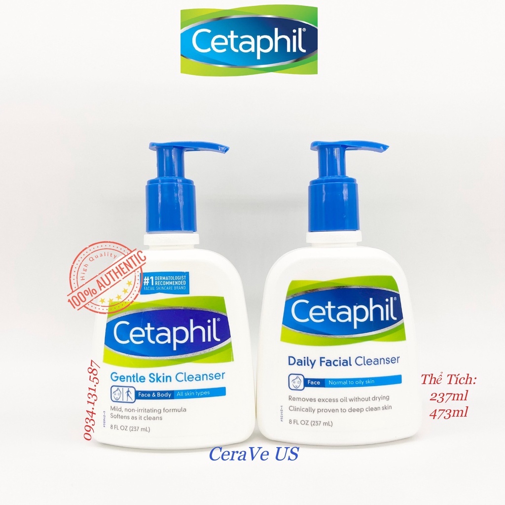 Sữa rửa mặt Cetaphil Gentle Skin & Daily Facial Cleanser