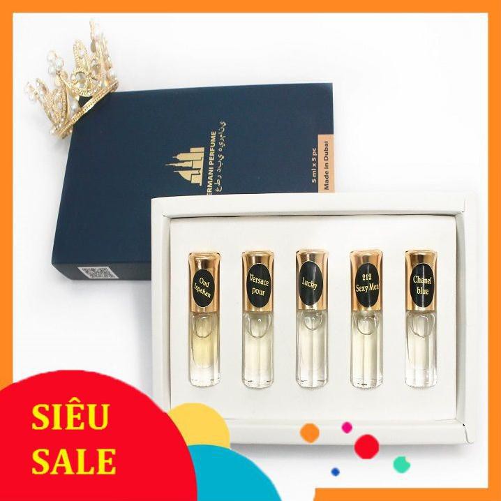 TINH DẦU NƯỚC HOA SET 5 MÙI CAO CẤP DÙNG CHO NAM & NỮ - HƯƠNG THƠM LÔI CUỐN, QUYẾN RŨ, LỊCH LẴM, NGỌT NGÀO | BigBuy360 - bigbuy360.vn