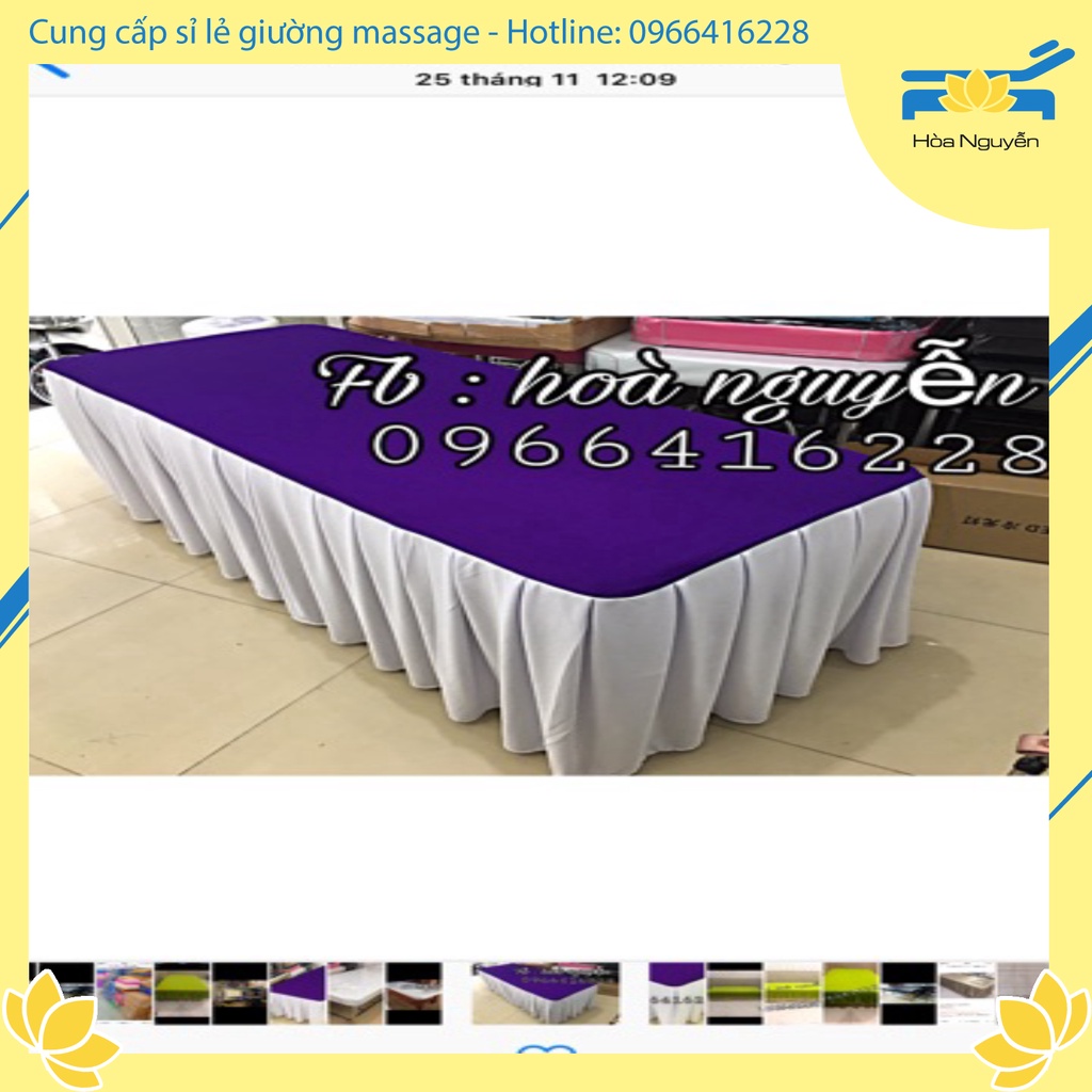 ❄ Ga Phủ Thun Giường Spa, Nối Mi, Phun Xăm Mix Màu