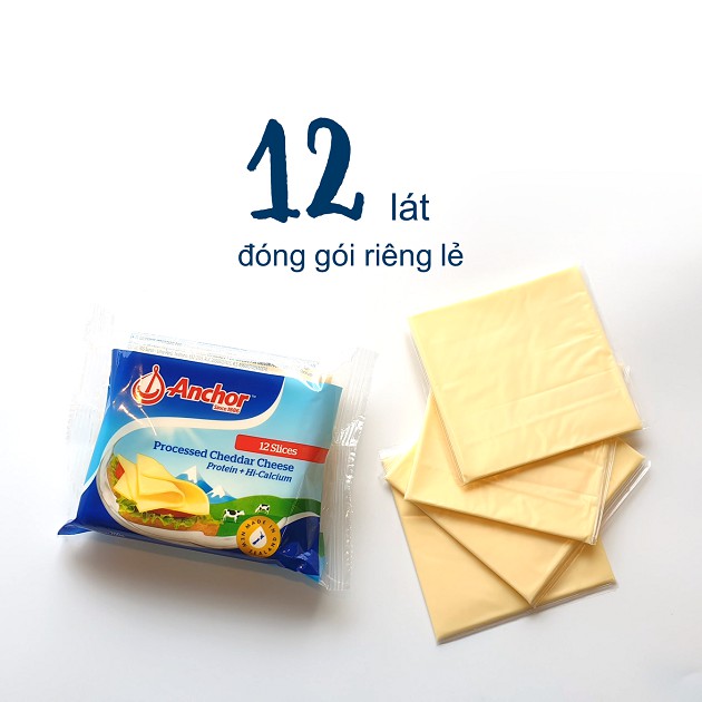 Phô mai Cheddar Anchor New Zealand 1KG