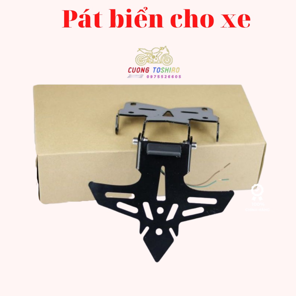 Pát biển số xe Exciter 155 hình cánh chim có đèn và không đèn lắp như zin chắc chắn bảo hành 1 năm cuongtoshiro