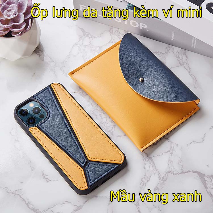 [XẢ HÀNG]Ốp lưng da iPhone 12 pro max / iphone 12 tặng kèm ví mini