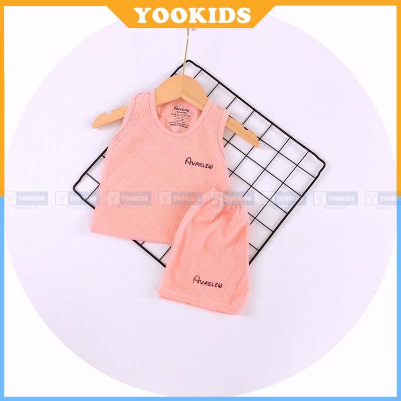 Bộ ba lỗ cho bé trai bé gái YOOKIDS chất cotton sợi tre nhẹ mát thút mồ hôi cực tốt cho bé 1 2 3 4 tuổi