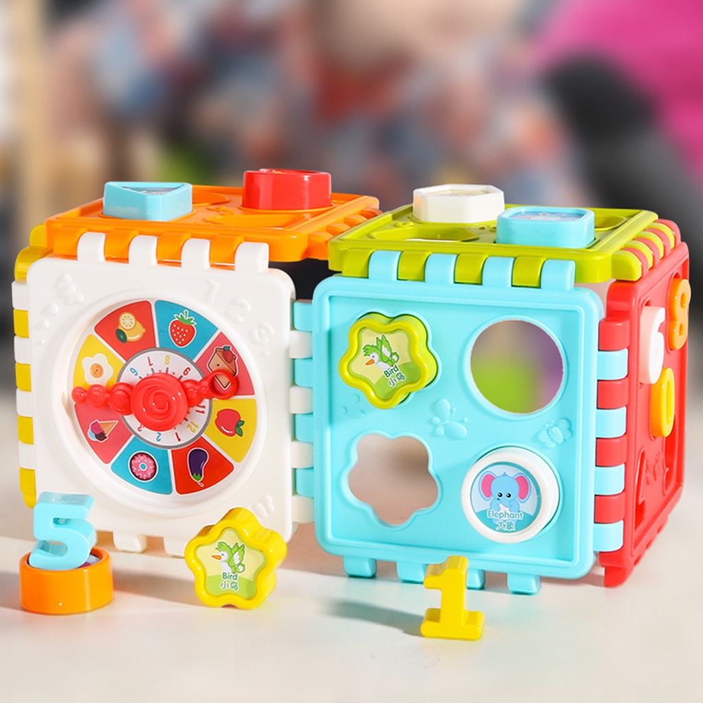 Đồ chơi khối lập phương xếp hình giáo dục sớm thú vị cho bé