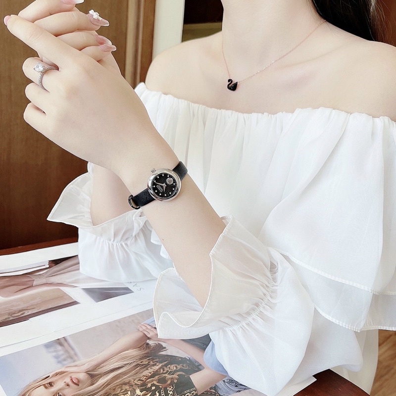 Đồng hồ nữ Versus dây da, kích thước 28mm