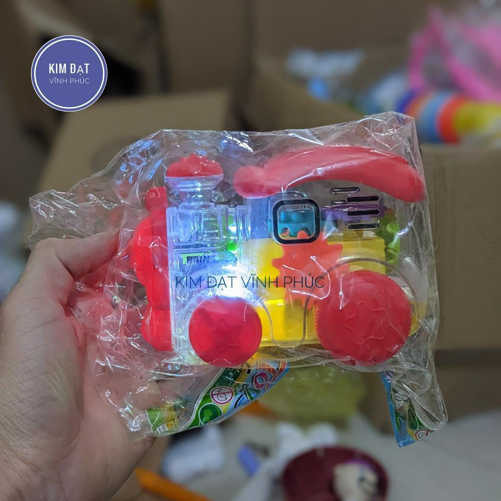 Đồ chơi Tàu hỏa chạy bánh đà có đèn kèm pin