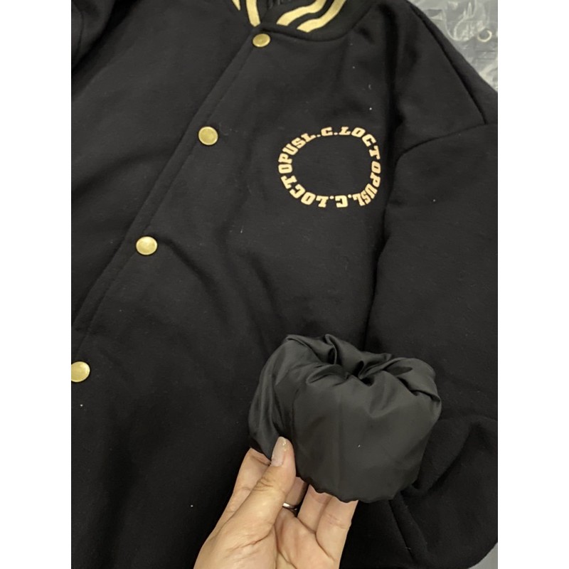 áo bomber chữ CLO ảnh thật | BigBuy360 - bigbuy360.vn