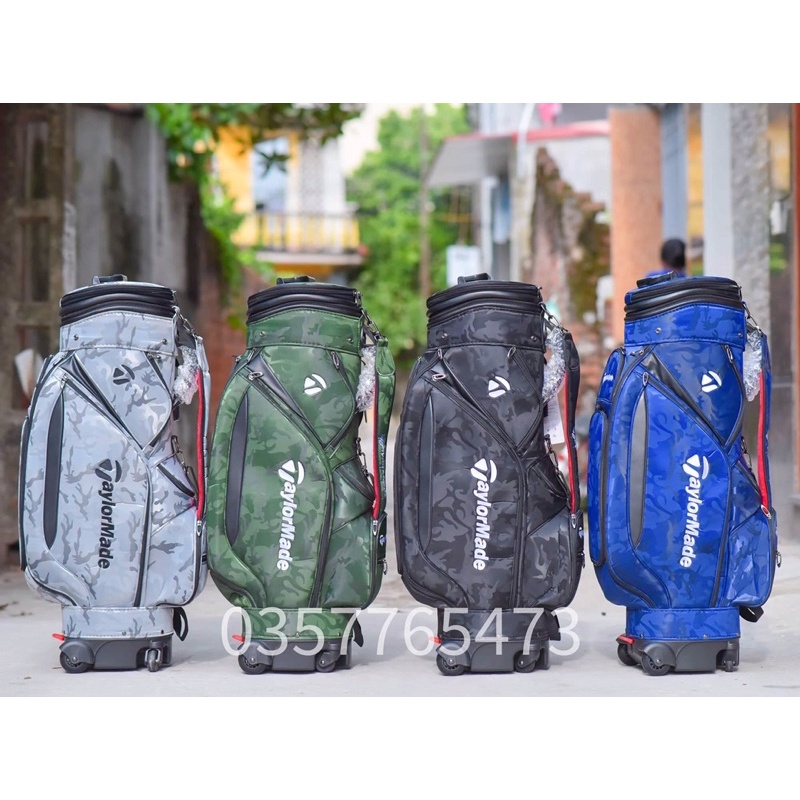 Túi đựng gậy golf bánh xe Titleist, Honma , Taylormade  - chất liệu vải cao cấp