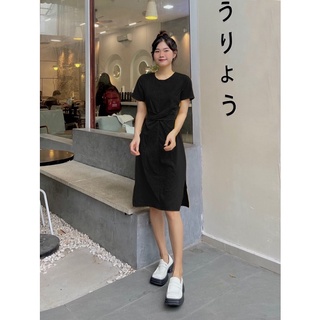 ĐẦM MIDI XOẮN EO XẺ TÀ 2 BÊN