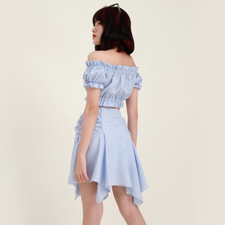 Áo croptop trễ vai 2 màu