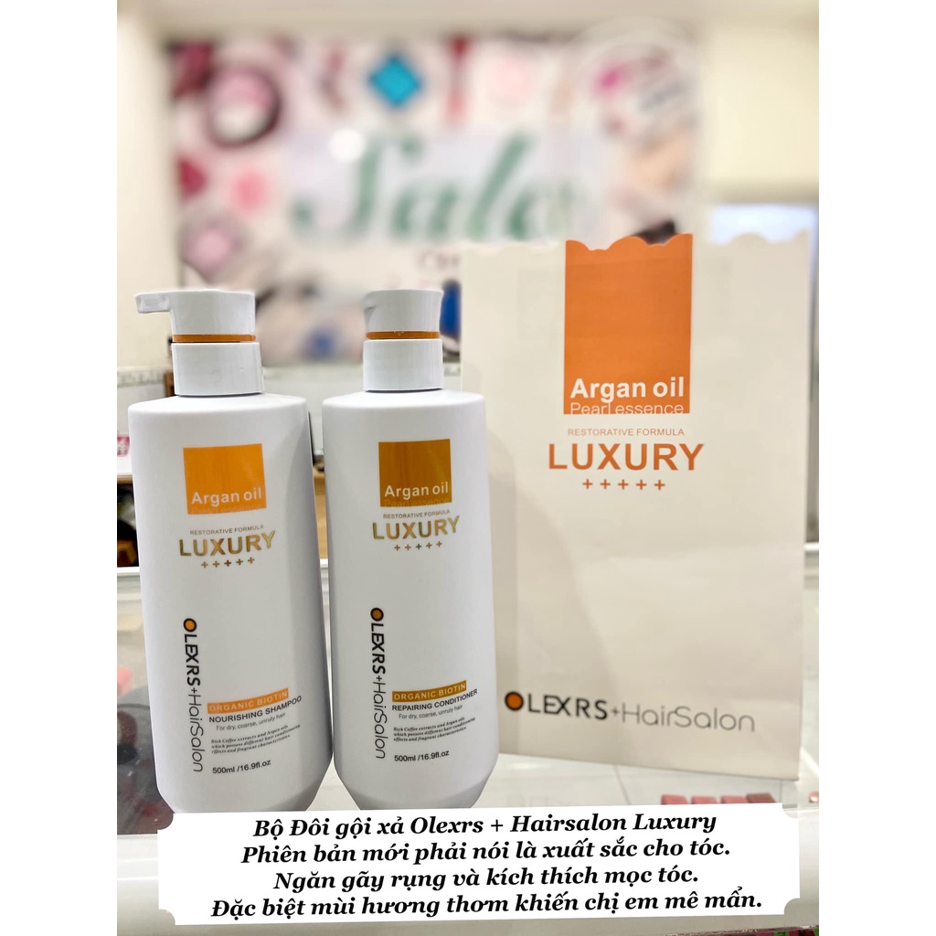 Dầu gội Olexrs Luxury 960ML phục hồi giảm rụng tóc