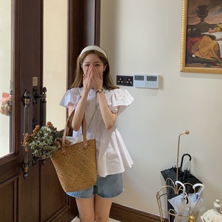 Áo sơ mi cổ trụ tay bèo