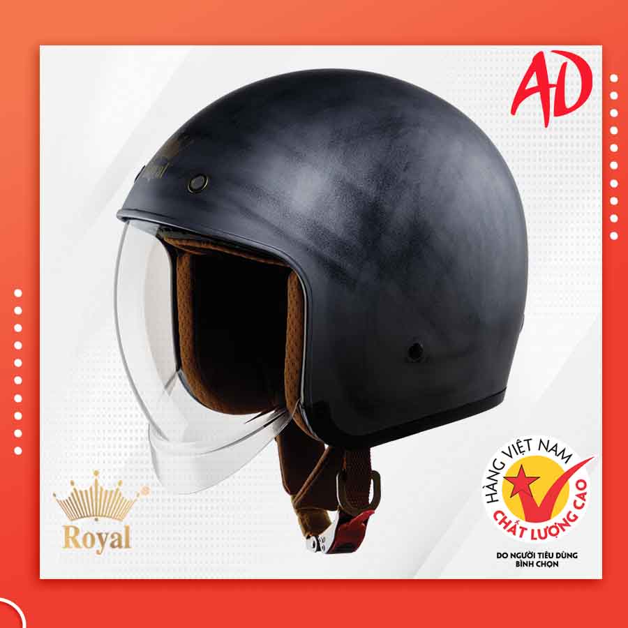 Mũ bảo hiểm Royal kính âm M139 có kính âm - XƯỚC