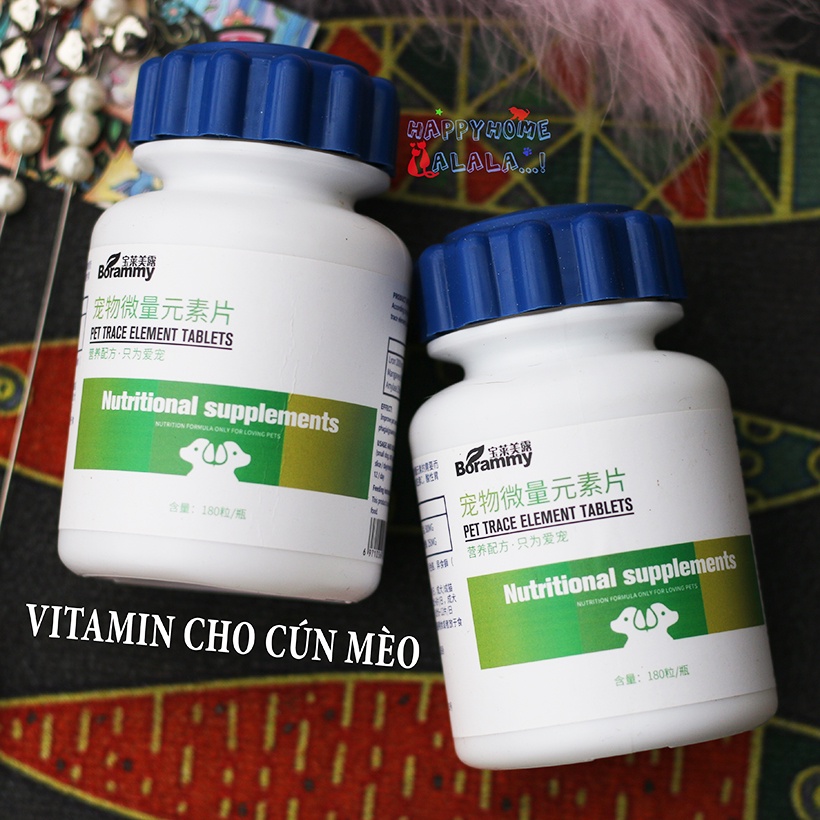 [Mã PET50K giảm Giảm 10% - Tối đa 50K đơn từ 250K] Vitamin ,dinh dưỡng,Chất Xơ Rau Củ Boramy chó chó mèo