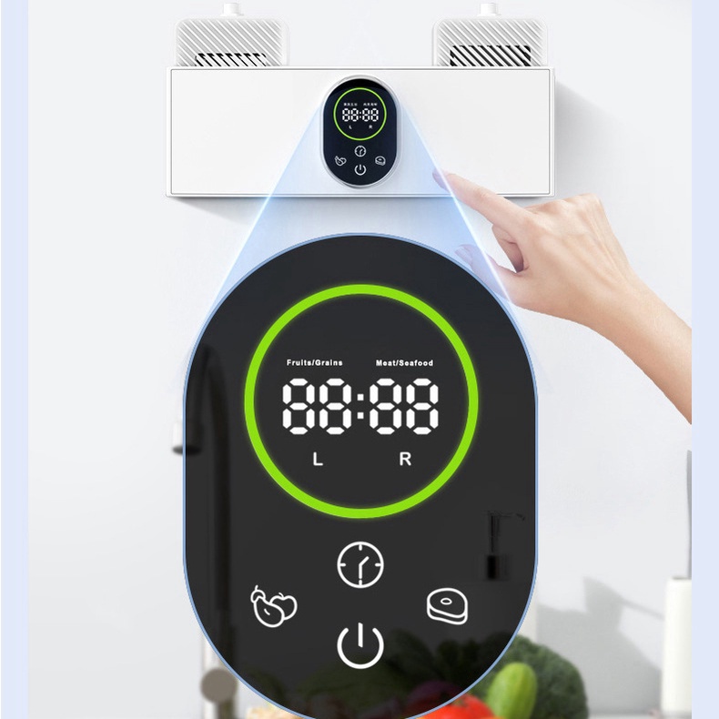 🆕 Máy rửa rau củ điện phân Hydroxyl Khử Trùng Siêu Âm Và Ozone AXM-216 50W