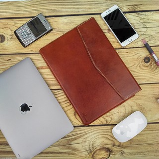 Bao Da Thật 100% Hiệu Toni Cho Macbook Đủ Dòng - Đỏ