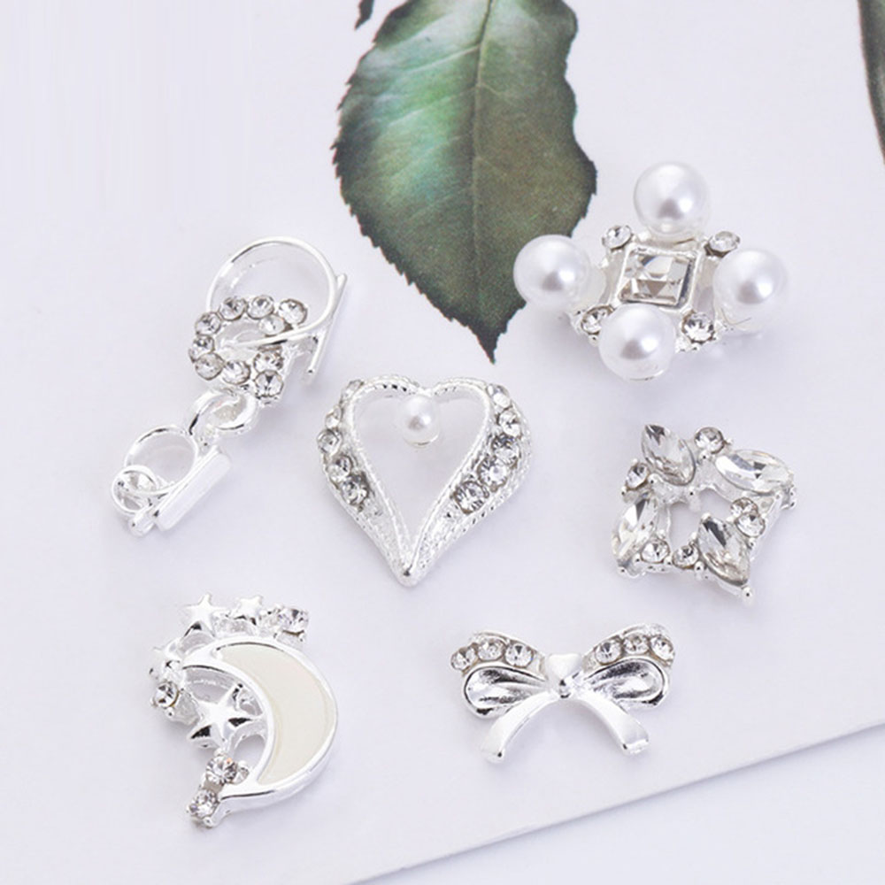 [Hàng mới về] Set 10 phụ kiện đính móng trang trí nghệ thuật xinh xắn