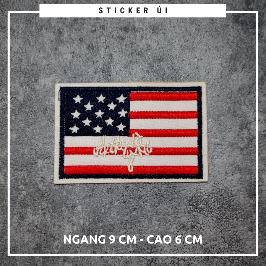 Sticker ủi áo Cao cấp - CÓ SẴN KEO ỦI - sticker vải dùng làm miếng vá áo, phụ kiện trang trí quần áo, balo, giày, nón