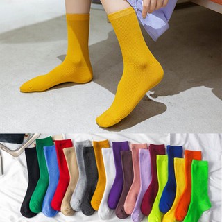 Vớ Cotton Màu Sắc Ngọt Ngào Phong Cách Nhật Bản Cho Nữ