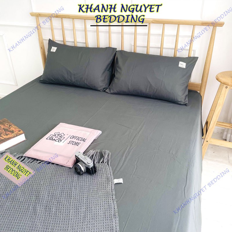 Ga giường  không kèm vỏ gối cotton tici K'home  đơn sắc decor phòng ngủ vintage - Nhiều mẫu lựa chọn