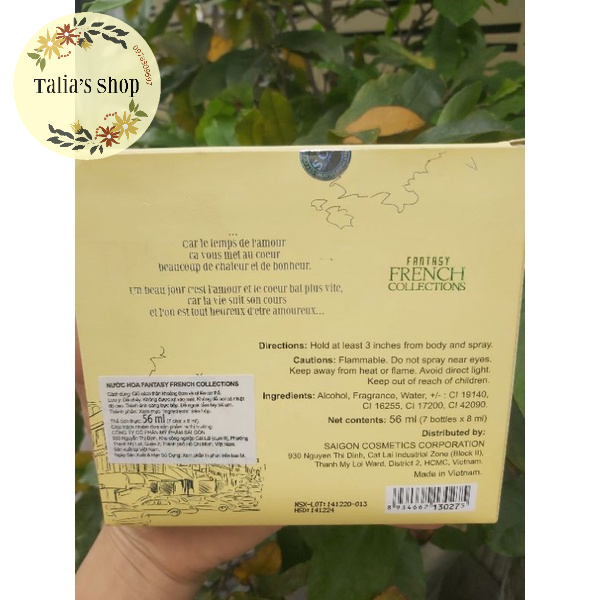 Bộ 7 bút nước hoa Fantasy - 56ml