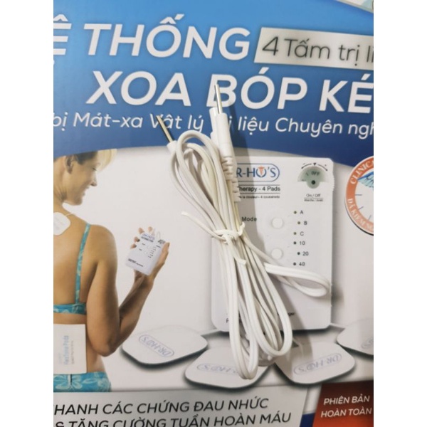 Dây điện máy masage xung điện Dr ho's New 40p +dán lớn