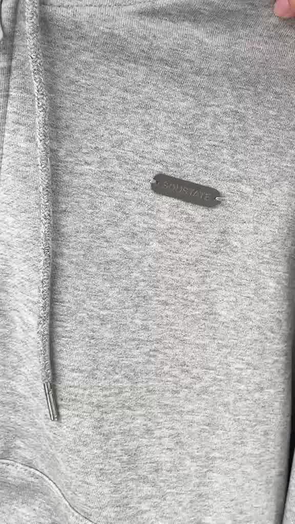 ÁO HOODIE FULL ZIP SOUSTATE "SKETCH PLAN" (XÁM - BOXY) | BigBuy360 - bigbuy360.vn