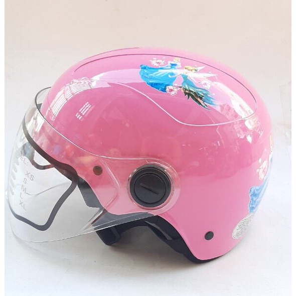 Mũ bảo hiểm cho bé 1/2 đầu có kính - siêu xinh - Dành cho bé từ 3 đến 6 tuổi - amby - giao tem ngẫu nhiên