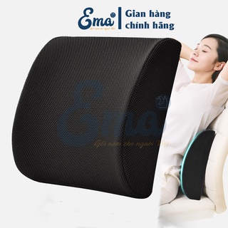 Mua Đệm tựa lưng ghế văn phòng  ô tô cao su non Ema - Vỏ gối 4D tổ ong siêu thoáng