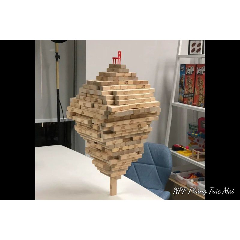 Đồ chơi xếp hình gỗ lắp ráp mô hình rút gỗ đồ chơi trí tuệ cho trẻ
