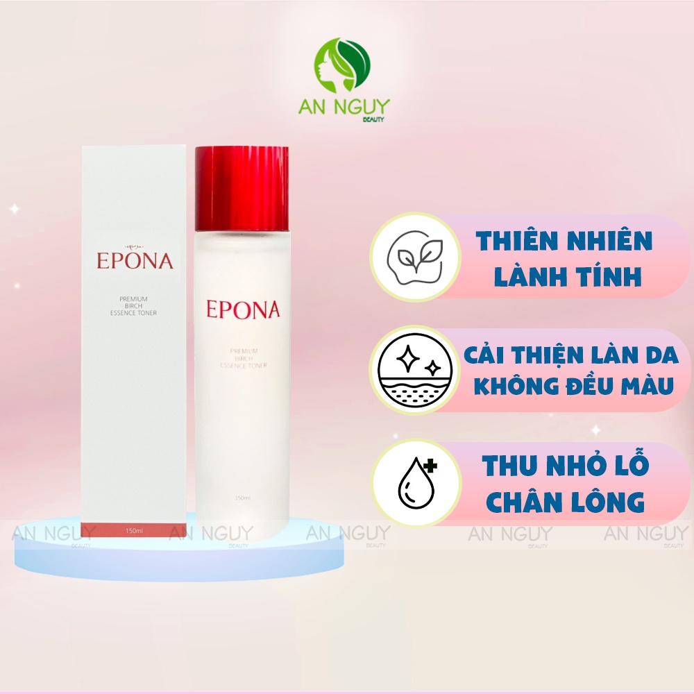 Tinh Chất Căng Bóng, Phủ Sáng Làn Da Epona Premium Birch Essence Toner 150ml