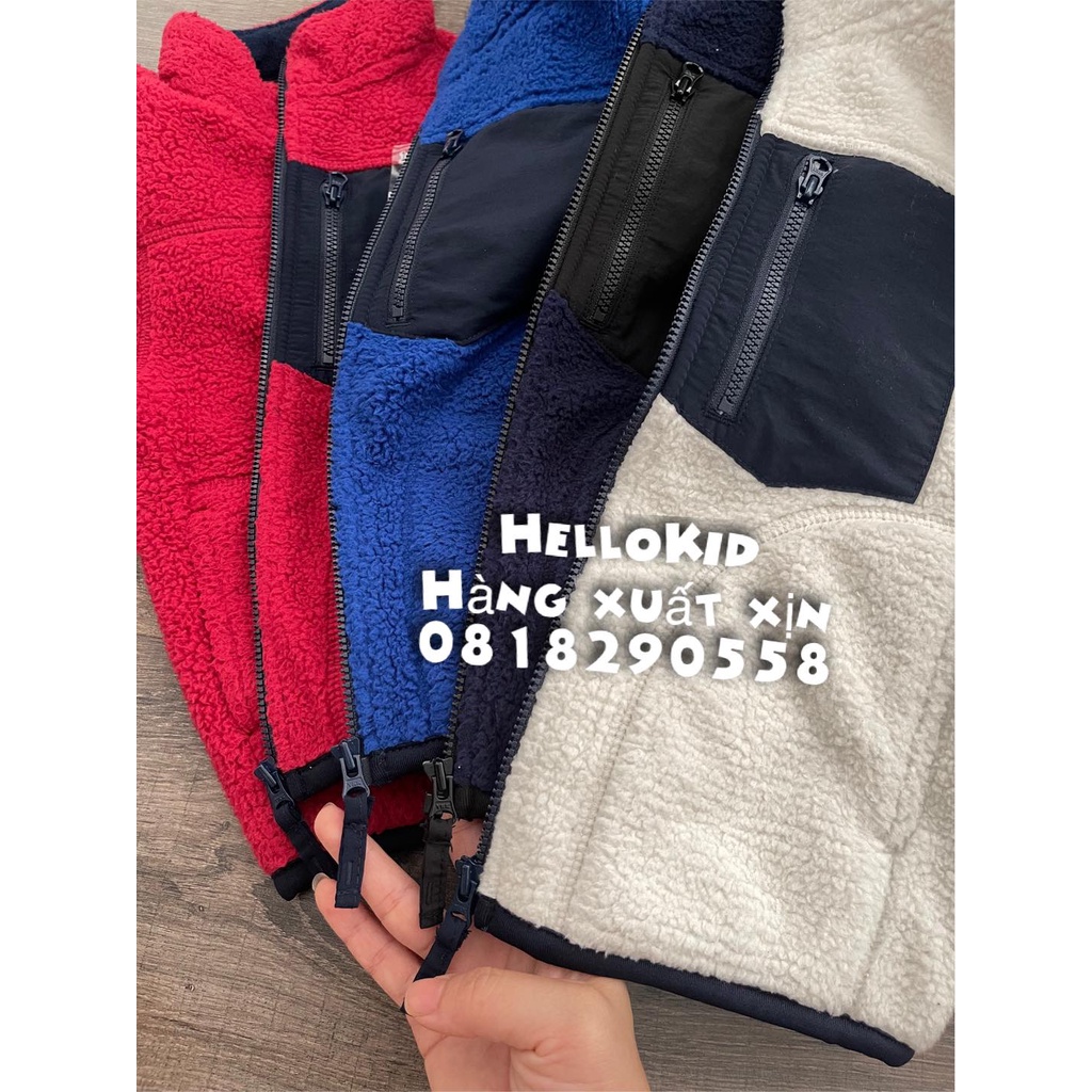 A465 - Áo khoác lông cừu uni bé trai & bé gái